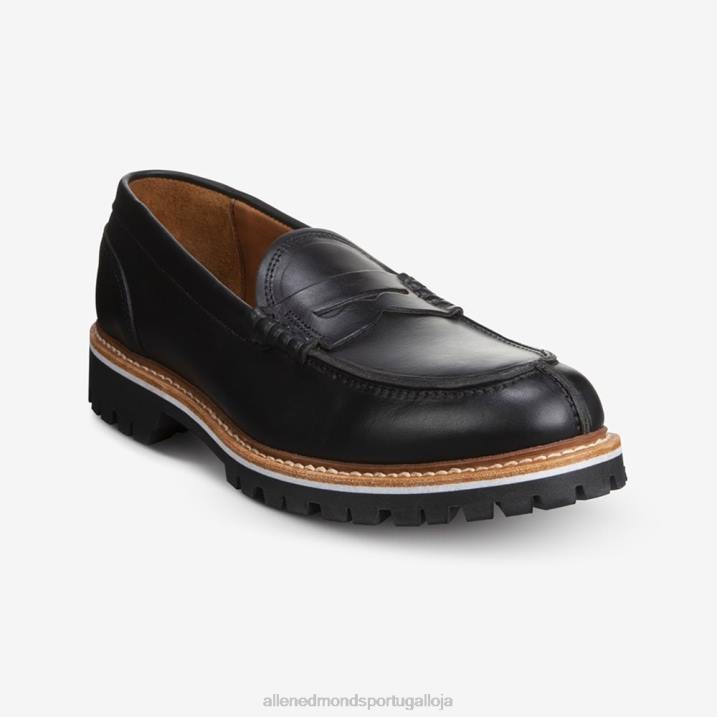 mocassim penny assinatura freeport 848L86 couro preto homensAllen Edmonds