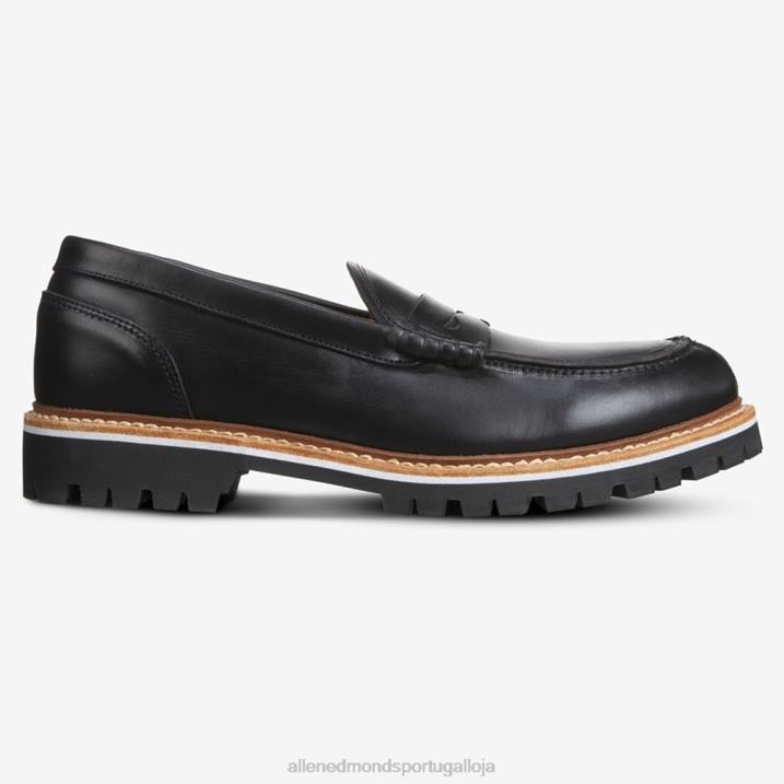 mocassim penny assinatura freeport 848L86 couro preto homensAllen Edmonds