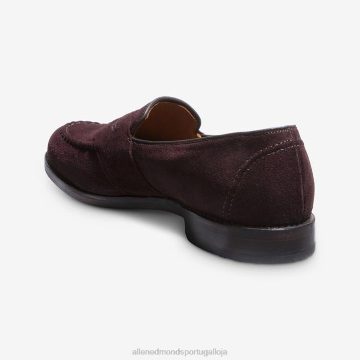 mocassim randolph penny 848L35 camurça bordô homensAllen Edmonds