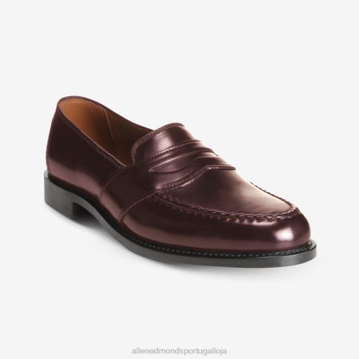 randolph shell cordovan mocassim penny 848L300 bordô de cordovão homensAllen Edmonds