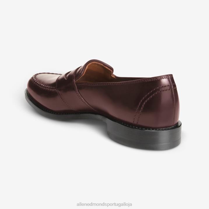 randolph shell cordovan mocassim penny 848L300 bordô de cordovão homensAllen Edmonds