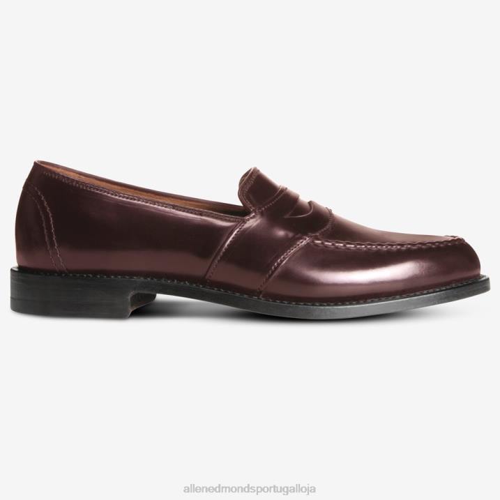 randolph shell cordovan mocassim penny 848L300 bordô de cordovão homensAllen Edmonds