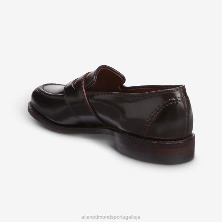 randolph shell cordovan mocassim penny 848L301 cordovão marrom homensAllen Edmonds