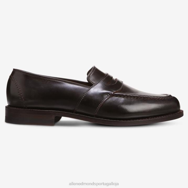 randolph shell cordovan mocassim penny 848L301 cordovão marrom homensAllen Edmonds