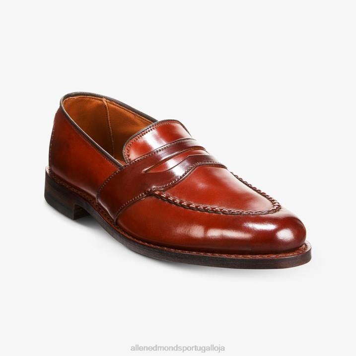 randolph shell cordovan mocassim penny 848L302 pimentão cordovan homensAllen Edmonds