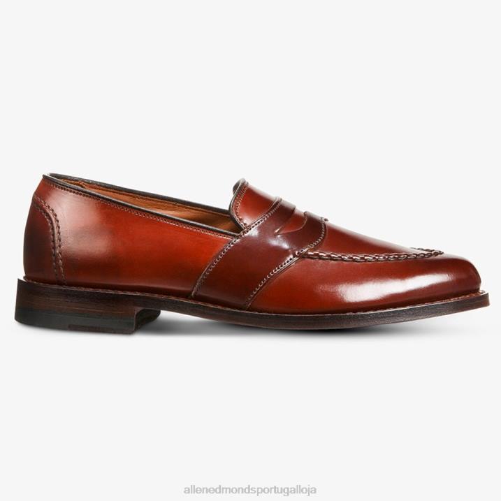 randolph shell cordovan mocassim penny 848L302 pimentão cordovan homensAllen Edmonds