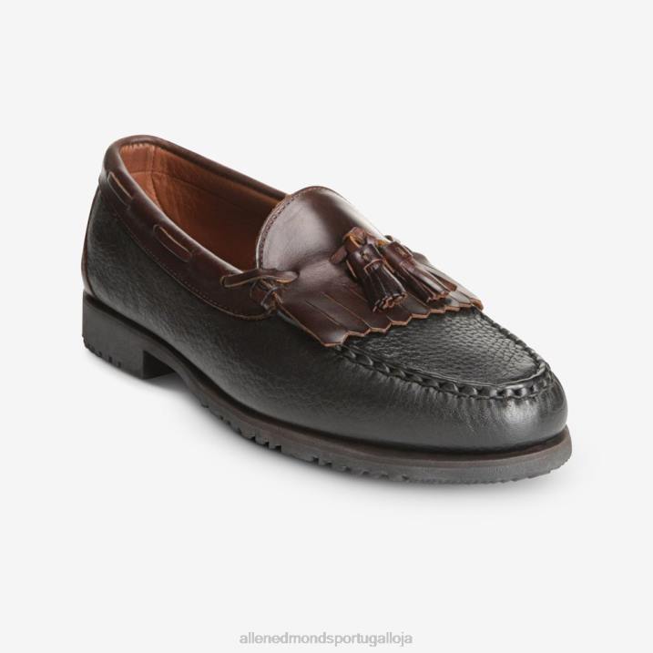 mocassim borla nashua 848L440 Preto amarronzado homensAllen Edmonds