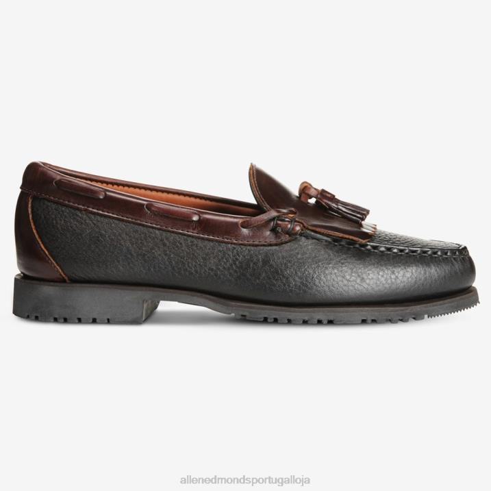 mocassim borla nashua 848L440 Preto amarronzado homensAllen Edmonds