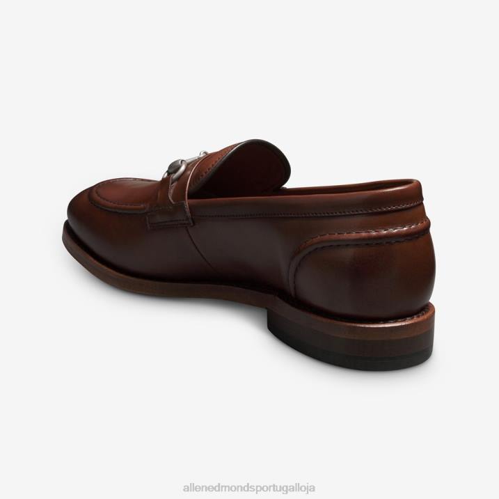 Randolph bit mocassim 848L189 couro de pimentão homensAllen Edmonds