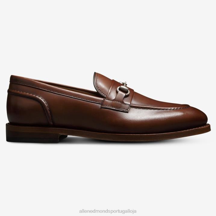 Randolph bit mocassim 848L189 couro de pimentão homensAllen Edmonds