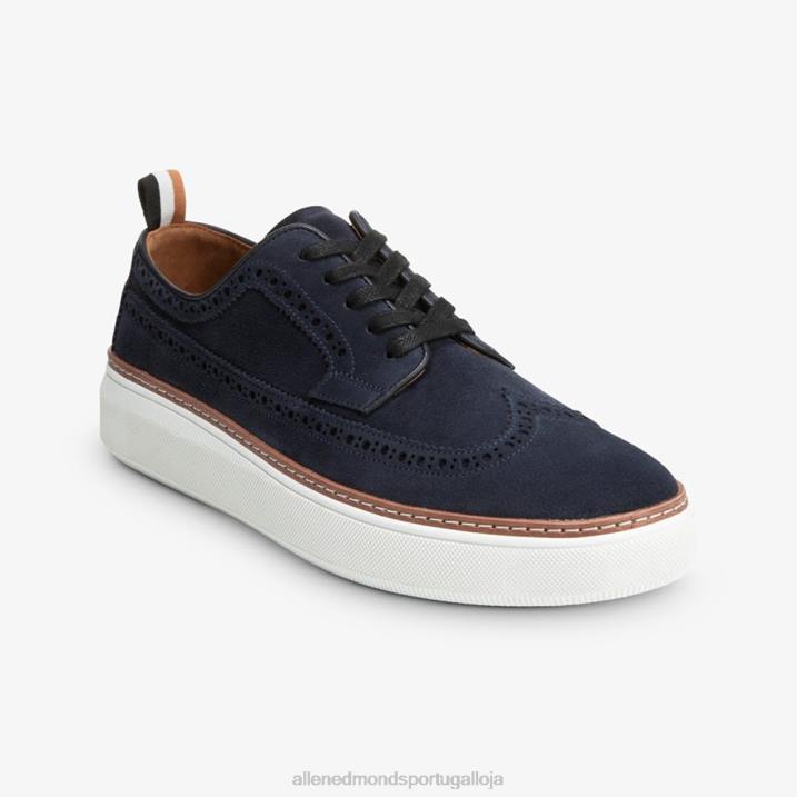 tênis derby wingtip de camurça tremont 848L453 marinha homensAllen Edmonds