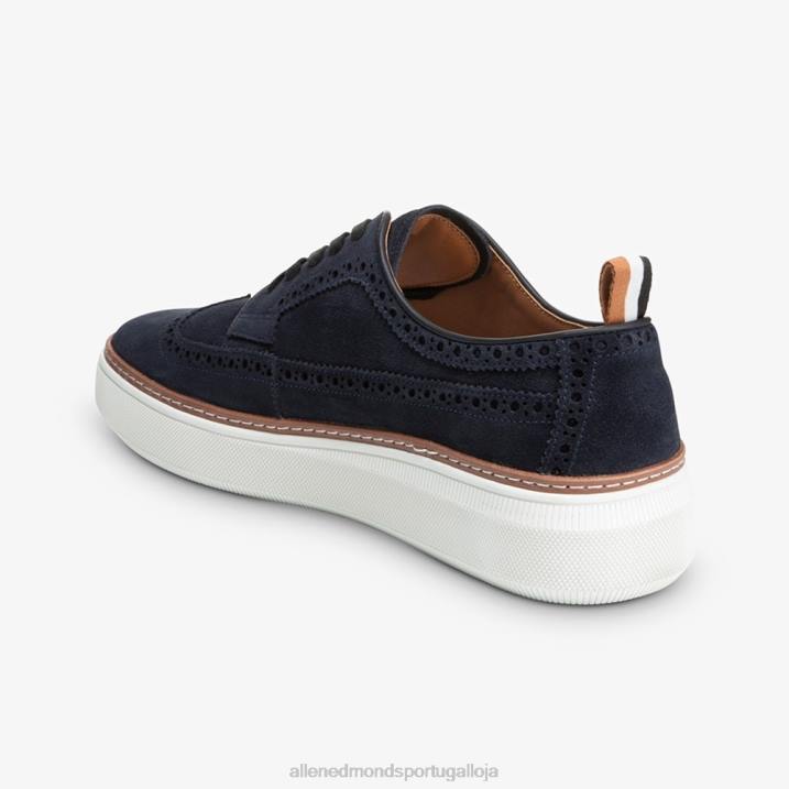 tênis derby wingtip de camurça tremont 848L453 marinha homensAllen Edmonds