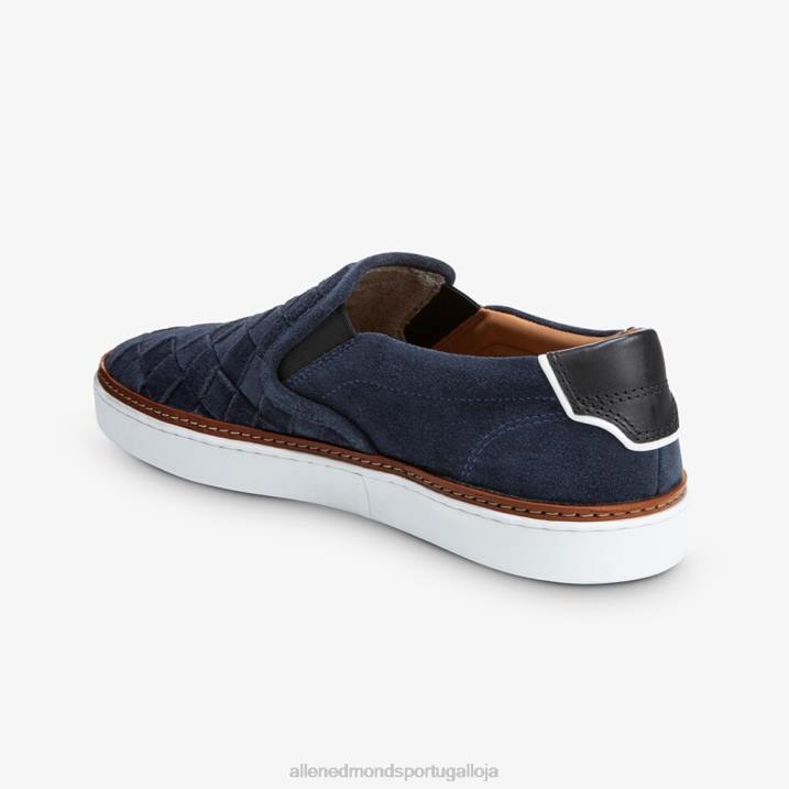 tênis slip-on tecido alpha 848L316 camurça marinha homensAllen Edmonds