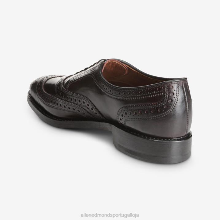 sapato social cambridge shell cordovan wingtip 848L49 Borgonha homensAllen Edmonds