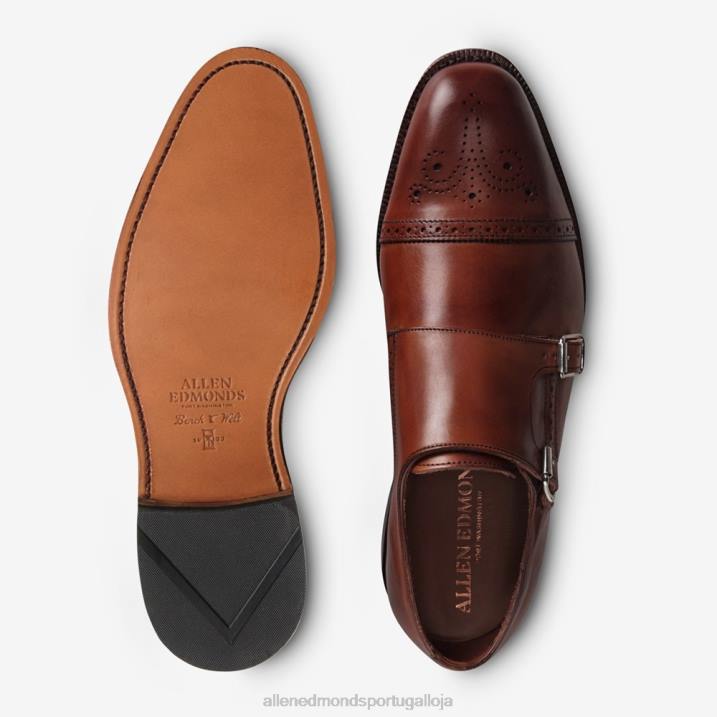 st. sapato social john's double monk strap 848L358 pimentão escuro homensAllen Edmonds