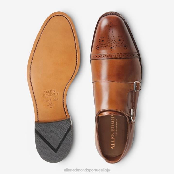 st. sapato social john's double monk strap 848L60 noz marrom homensAllen Edmonds