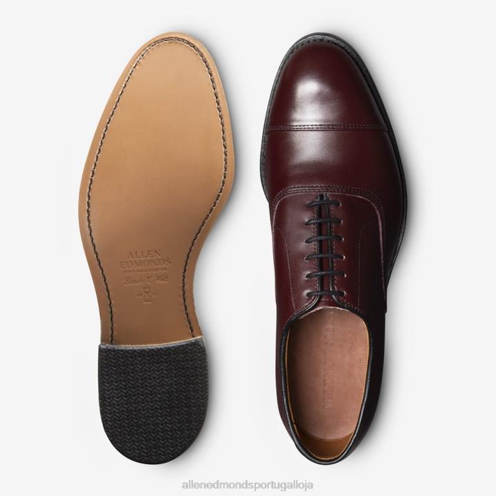 sapato social oxford bico fino park avenue 848L45 couro bordô homensAllen Edmonds