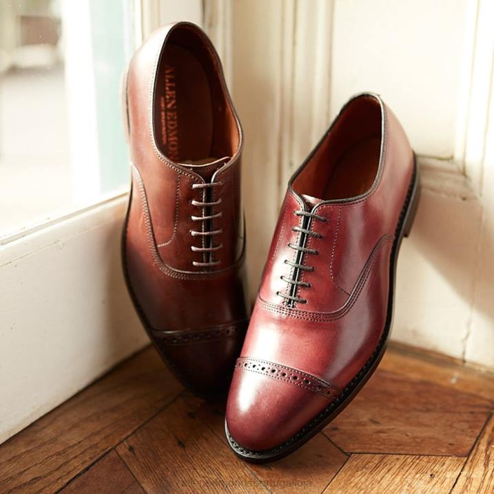 sapato social oxford bico fino quinta avenida 848L111 sangue de boi homensAllen Edmonds