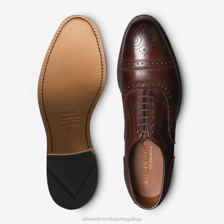 sapato social oxford cap toe 848L23 mogno homensAllen Edmonds