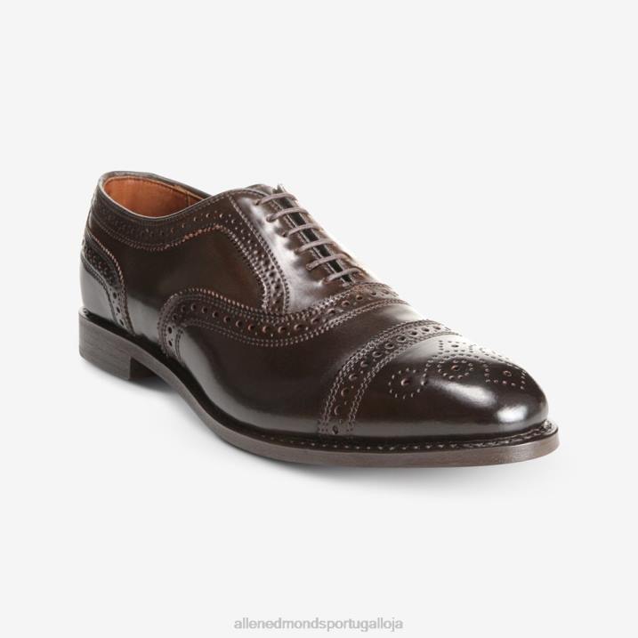 sapato social oxford cap toe shell cordovan 848L294 cordovão marrom homensAllen Edmonds