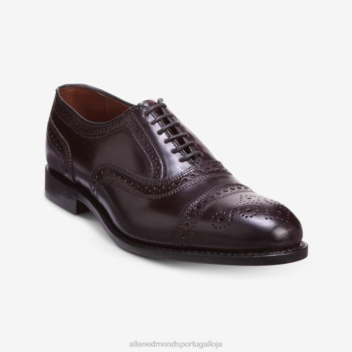 sapato social oxford cap toe shell cordovan 848L295 bordô de cordovão homensAllen Edmonds