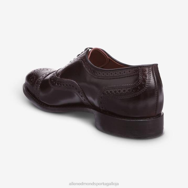 sapato social oxford cap toe shell cordovan 848L295 bordô de cordovão homensAllen Edmonds