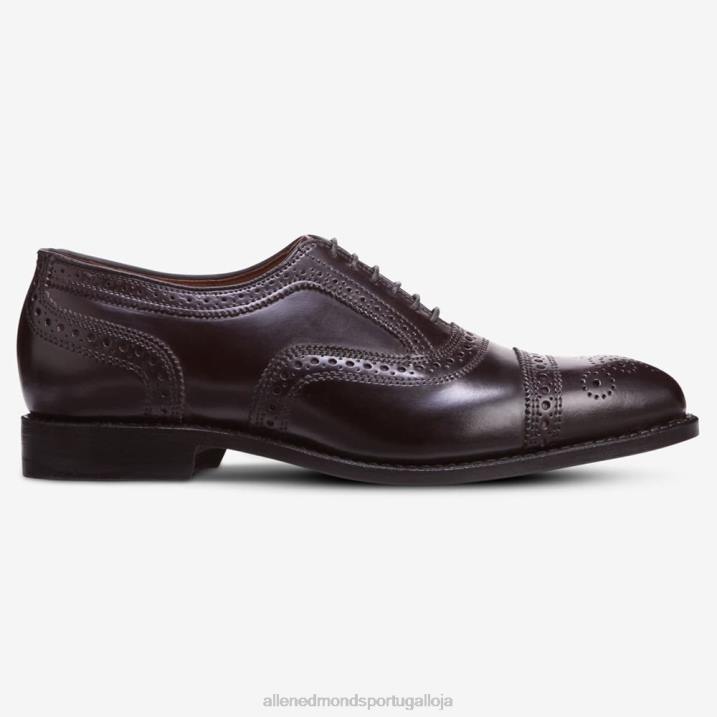 sapato social oxford cap toe shell cordovan 848L295 bordô de cordovão homensAllen Edmonds