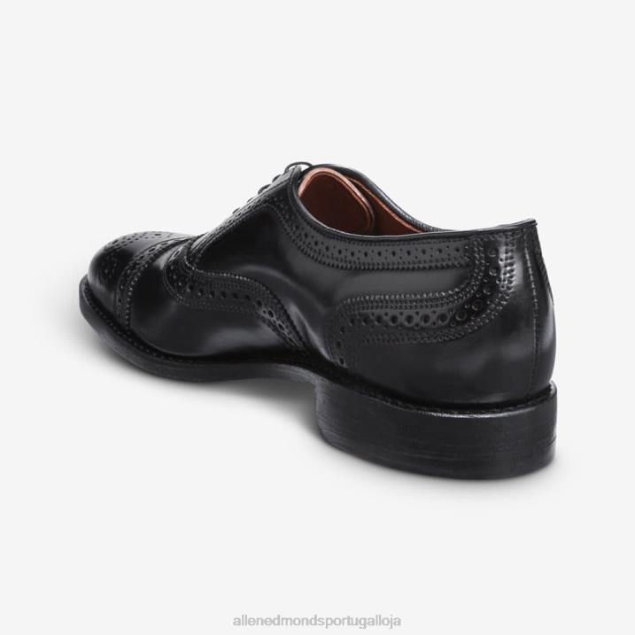 sapato social oxford cap toe shell cordovan 848L296 cordovão preto homensAllen Edmonds