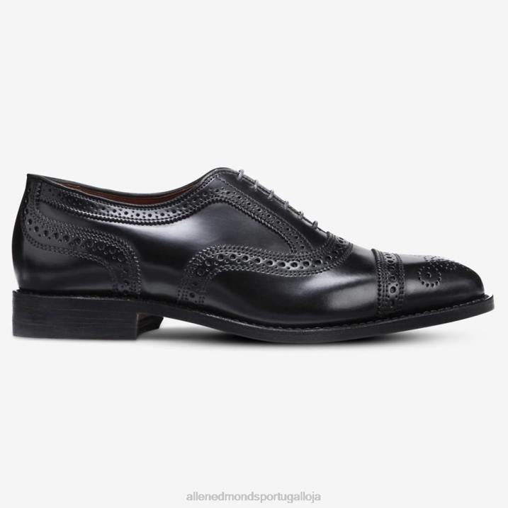 sapato social oxford cap toe shell cordovan 848L296 cordovão preto homensAllen Edmonds