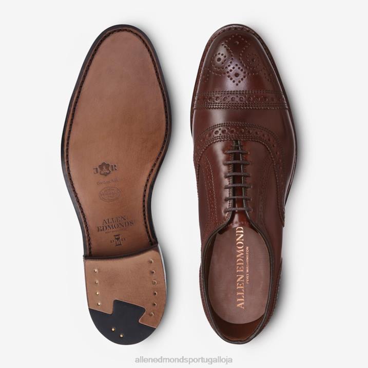 sapato social oxford cap toe shell cordovan 848L31 pimentão cordovan homensAllen Edmonds