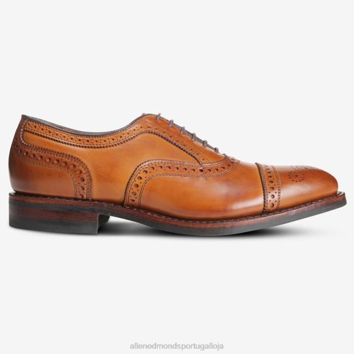 sapato social oxford com bico fino e solado dainite 848L288 noz marrom homensAllen Edmonds