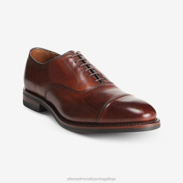 sapato social park avenue oxford cap toe com sola dainite 848L12 pimentão escuro homensAllen Edmonds