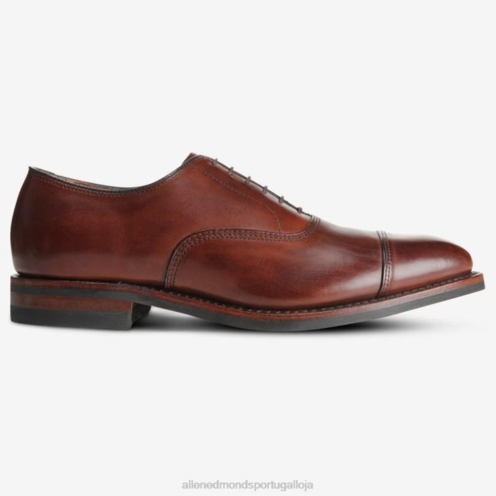 sapato social park avenue oxford cap toe com sola dainite 848L12 pimentão escuro homensAllen Edmonds