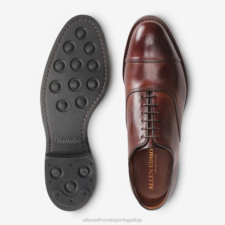 sapato social park avenue oxford cap toe com sola dainite 848L12 pimentão escuro homensAllen Edmonds