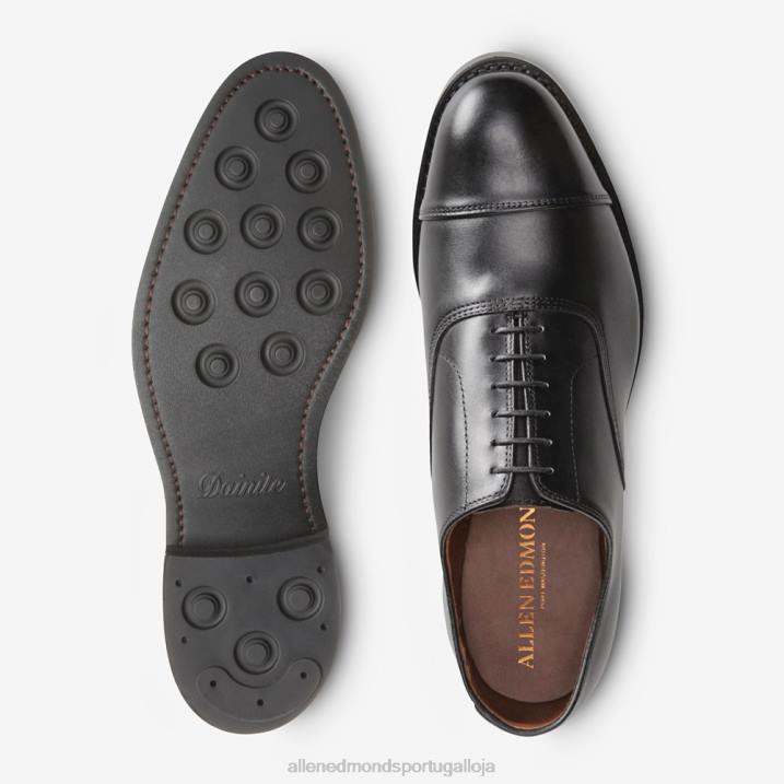 sapato social park avenue oxford cap toe com sola dainite 848L235 preto homensAllen Edmonds