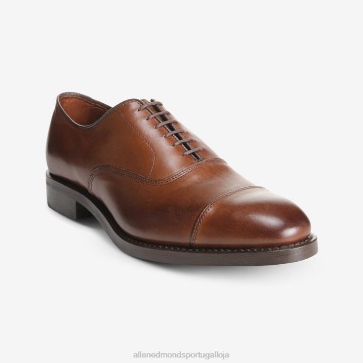 sapato social park avenue oxford cap toe com sola dainite 848L236 marrom café homensAllen Edmonds