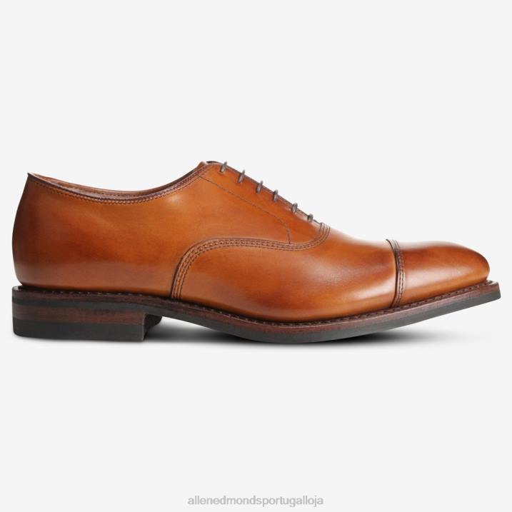 sapato social park avenue oxford cap toe com sola dainite 848L237 noz marrom homensAllen Edmonds