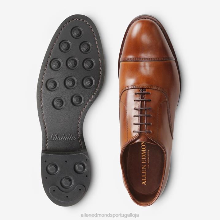 sapato social park avenue oxford cap toe com sola dainite 848L237 noz marrom homensAllen Edmonds