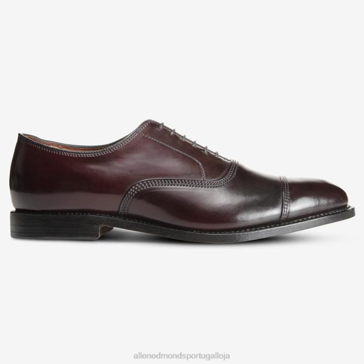 sapato social park avenue shell cordovan oxford cap toe 848L277 bordô de cordovão homensAllen Edmonds