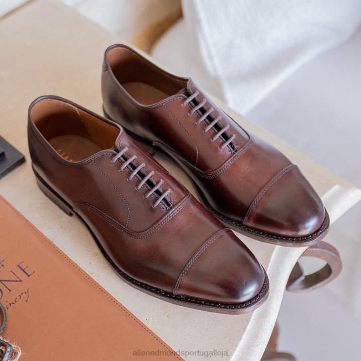 sapato social park avenue shell cordovan oxford cap toe 848L278 pimentão cordovan homensAllen Edmonds