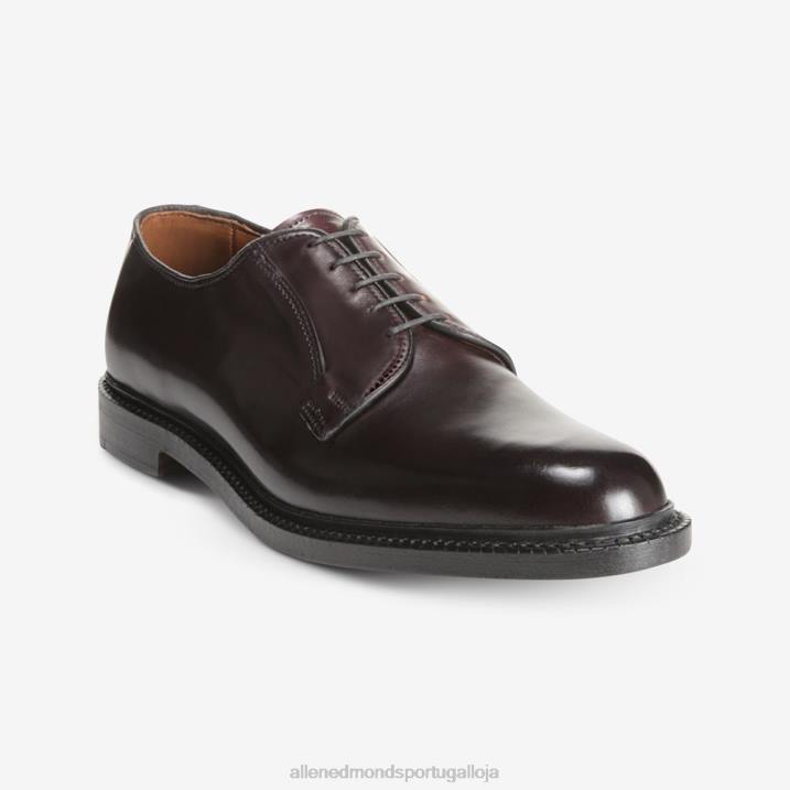 sapato social leeds shell cordovan derby 848L402 bordô de cordovão homensAllen Edmonds