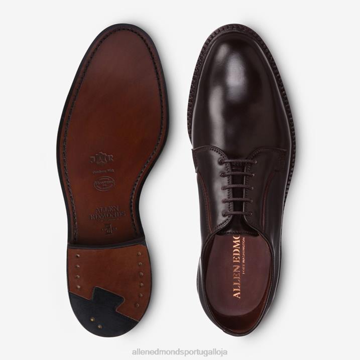 sapato social leeds shell cordovan derby 848L403 cordovão marrom homensAllen Edmonds