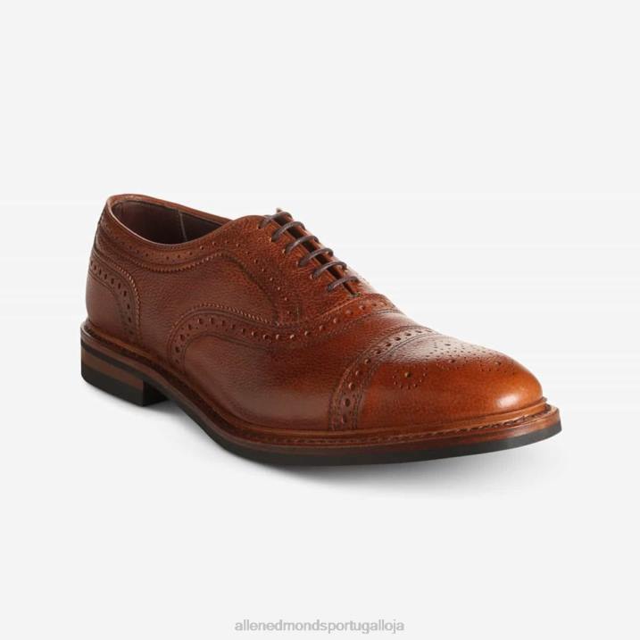 Strandmok Oxford à prova de intempéries com sola de borracha dainite 848L233 grão castanho homensAllen Edmonds