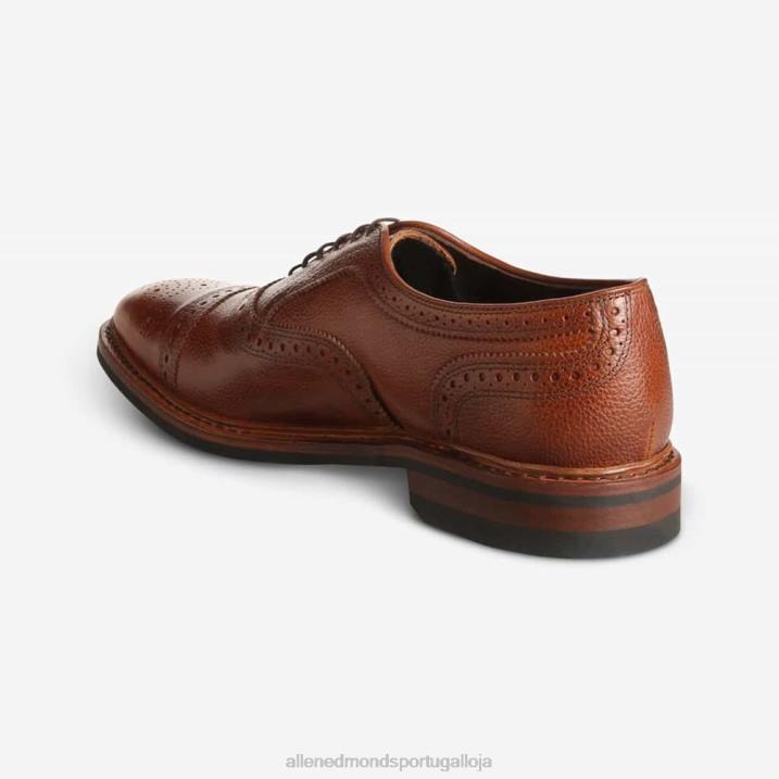 Strandmok Oxford à prova de intempéries com sola de borracha dainite 848L233 grão castanho homensAllen Edmonds