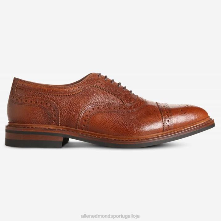 Strandmok Oxford à prova de intempéries com sola de borracha dainite 848L233 grão castanho homensAllen Edmonds