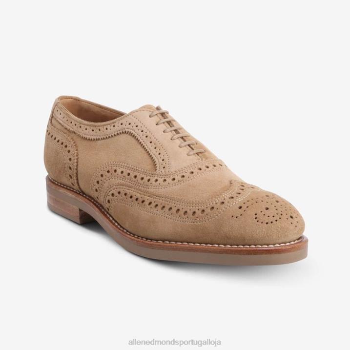 neumok camurça wingtip oxford 848L101 camelo homensAllen Edmonds