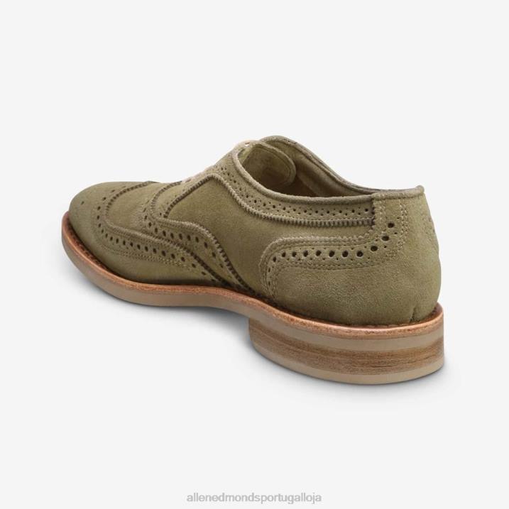 neumok camurça wingtip oxford 848L107 verde sálvia homensAllen Edmonds