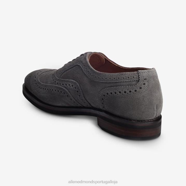 neumok camurça wingtip oxford 848L442 cinza homensAllen Edmonds