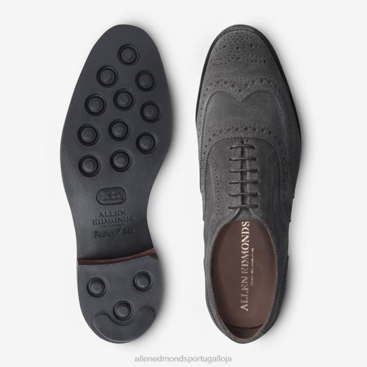 neumok camurça wingtip oxford 848L442 cinza homensAllen Edmonds