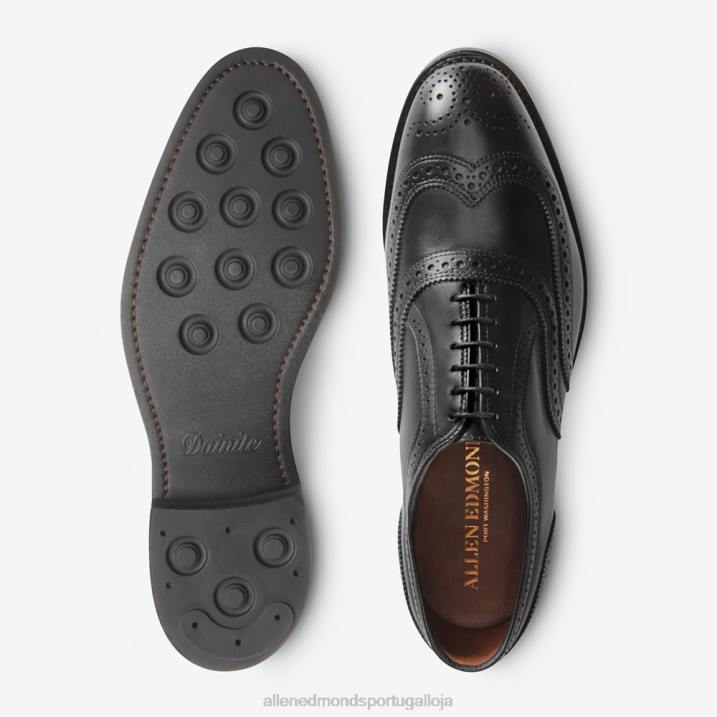 sapato social mcallister wingtip oxford com sola dainite 848L354 preto homensAllen Edmonds